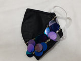 Glitter Lace Black Mask