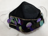 Glitter Lace Black Mask