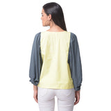 Light Yellow Applique Work Top