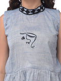 Khadi mother's love embroidered Top