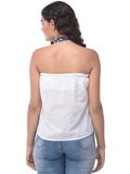 Bandhani Print Off-Shoulder Top