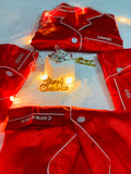 Zodiac Embroidered Satin Pyjama Set