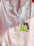 White Madhubani Painted Pyjama Set