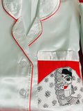 Madhubani Painted Satin Pyjama Set