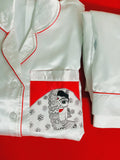 Madhubani Painted Satin Pyjama Set