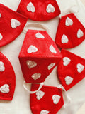 Handmade Heart Motif Mask