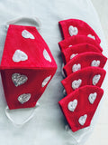 Handmade Heart Motif Mask