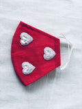 Handmade Heart Motif Mask