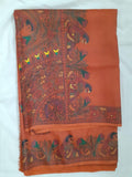 Madhubani Painted Silk Saree