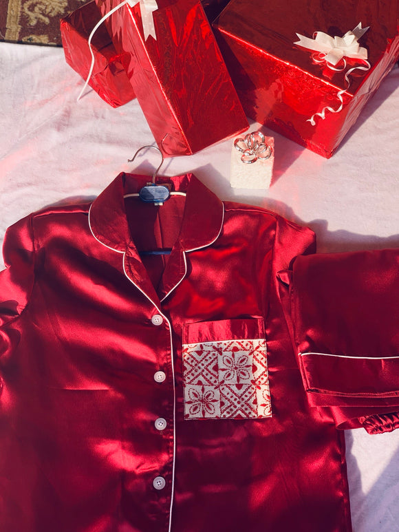 Hand Embroidered Premium Pyjama Set