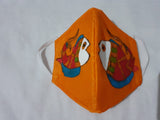 Fishmotif Orange Masks