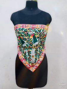 Madhubani Painted Embellished Tube Top