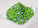 Green Kantha Embroidered Masks