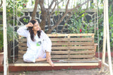 White Madhubani Painted Pyjama Set