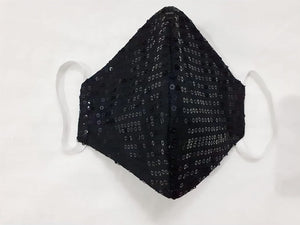 Black Glitter Mask