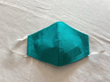 Teal Green Plain Mask