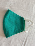 Teal Green Plain Mask
