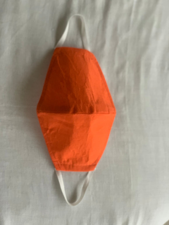 Orange solid plain mask