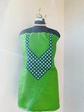 Green Sindhi Mirror Artwork Unstitched Kurti