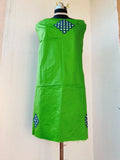 Green Sindhi Mirror Artwork Unstitched Kurti